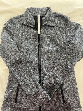 lululemon athletica Gray Heather Zip-Up Define Jacket